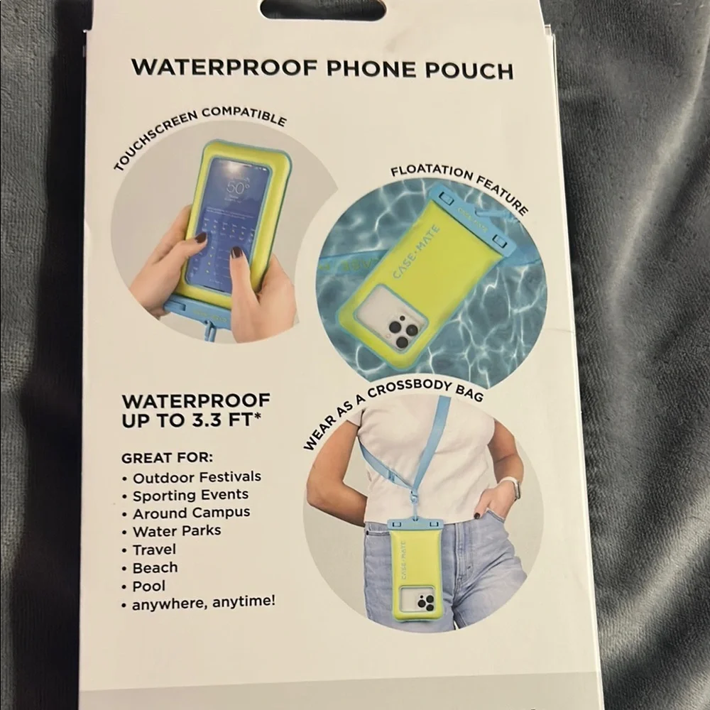 Case-Mate Waterproof Phone Pouch - Citrus Splash Color